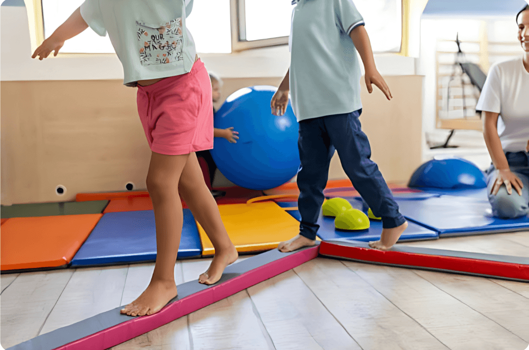 Paediatric physiotherapy session