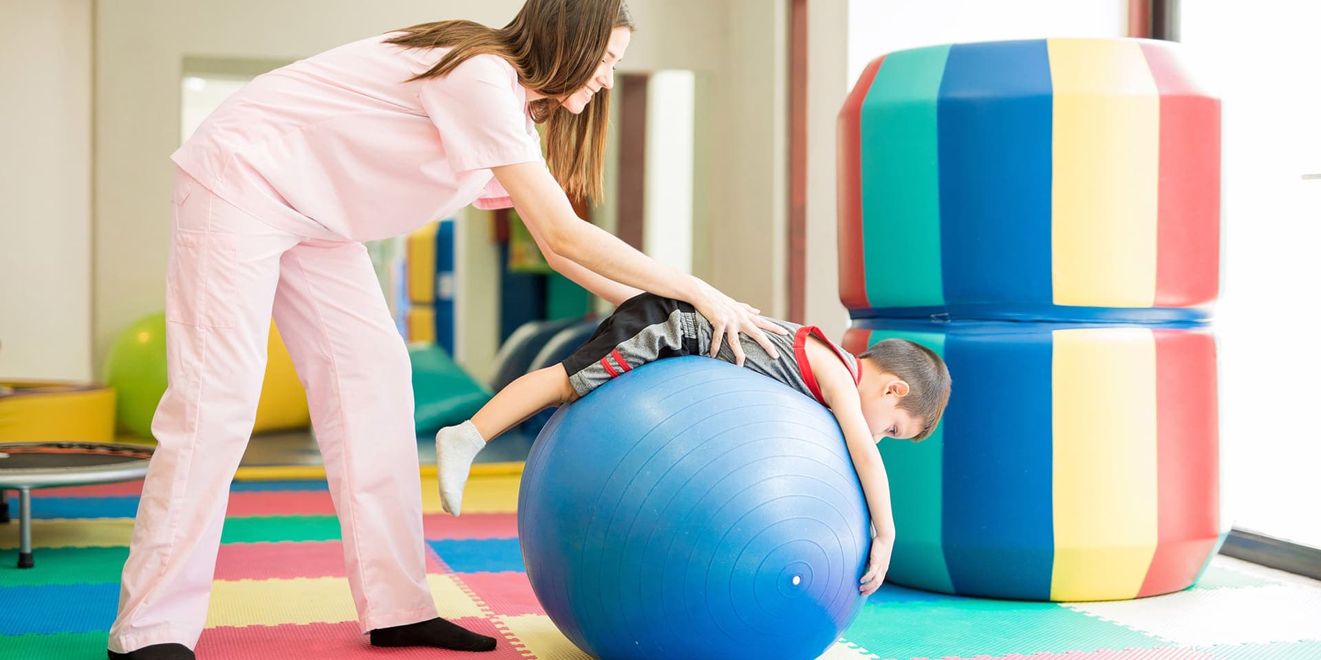 Child engaging in sensory activities